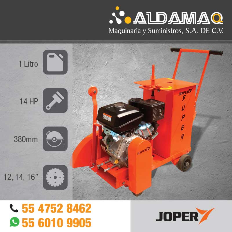 cortadora concreto joper kohler 14 hp aldamaq